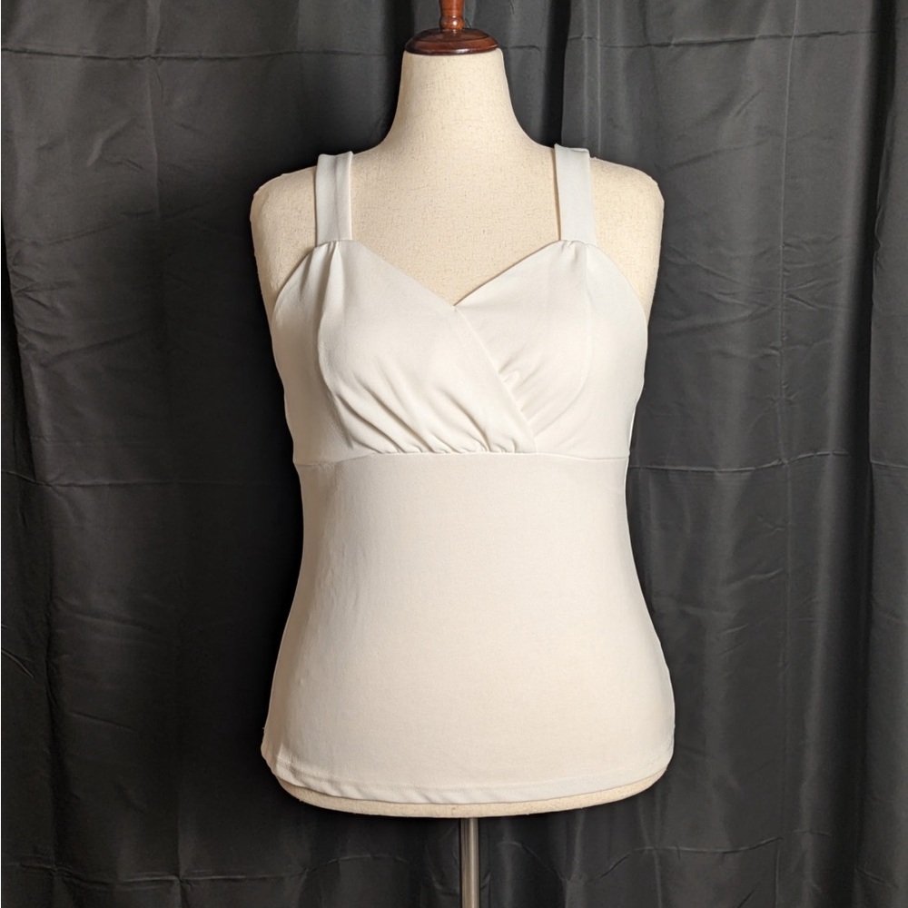 Chic Cream Vintage Women's Tank Top